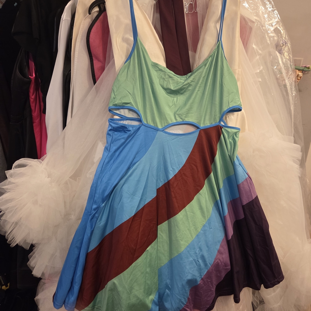 Colorful Strappy Dress